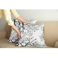 thumbnail image 2 of Ambesonne Nature Throw Pillow Cover 2 Pack, Twiggy Tree Branches, 20", Black and White, 2 of 7