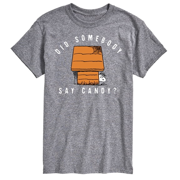 Peanuts - Somebody Say Candy Art - Men's Short Sleeve Graphic T-Shirt