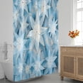 thumbnail image 3 of Christmas Poinsettias Classic Shower Curtain for Bathroom Shower Curtain Set with 12 Hooks Waterproof Fabric Bath Curtain for Bathtub Restroom Decor, 72 X 72 in, 3 of 6