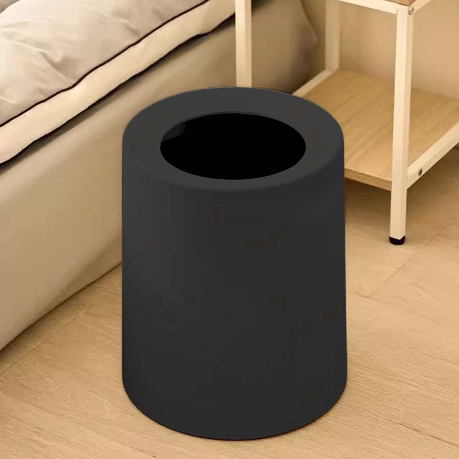 Konghyp Step Trash Can with Lid - 5 Gallon Plastic Kitchen Bathroom Waste Bin, Modern Office Home Garbage Can, Space-Saving Touch-Free Design for Living Room Bedroom