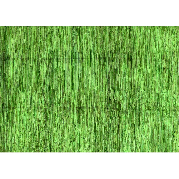 Ahgly Company Indoor Rectangle Abstract Green Modern Area Rugs, 8' x 10'