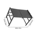 thumbnail image 2 of PAMINGONO Microwave Oven Rack Adjustable Extendable Heavy Duty Metal Kitchen Stand with Hooks for Storage Use Black, 2 of 8