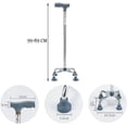 thumbnail image 4 of Walking Stick Non Slip Quad Cane Telescoping Height Adjustable 6689 Cm Four Feet Elderly Crutch, 4 of 5