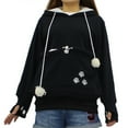 thumbnail image 2 of Ruimatai New Fall Sweater Hoodie for Women Women Casual Pet Dog Holder Carrier Coat Pouch Large Pocket Hoodie Tops, 2 of 5