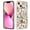 White Flower, variant on Compatible for iPhone 15 Plus Case with Ring Kickstand Holder Clear Floral Pattern Hybrid PC TPU Shockproof Protective Phone Case Cover for iPhone 15 Plus Women Girls, Pink Flower