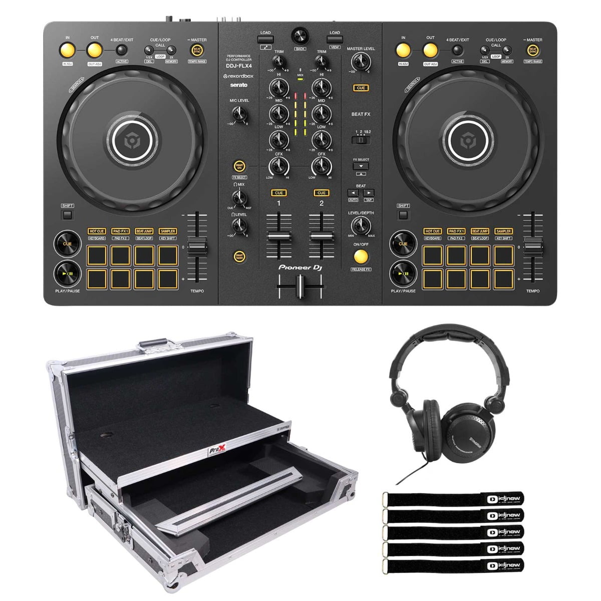 AlphaTheta DDJ-FLX2 Compact DJ Controller, 2-Channel, Rekordbox