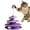 Purple, variant on Spinning Disk Cat Toy - Interactive Puzzle Distraction for Kittens, Mental Stimulation Boredom Buster Indoor Adult Cat Home Toy, Yellow, 6.77"x9.65"