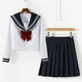 thumbnail image 6 of SHX School Girl Outfit Kawaii Cute Maid Outfit Girl JK Uniform Suit, Sailor's Suit. Japanese Student Suit, 6 of 7