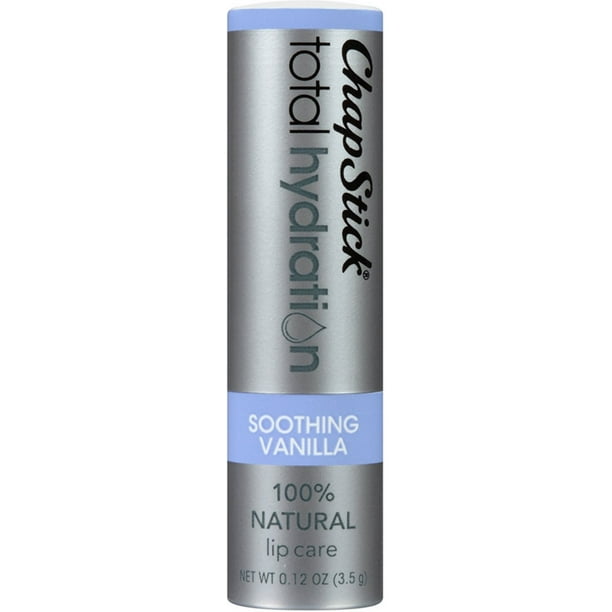 ChapStick Total Hydration Lip Balm, Soothing Vanilla 0.12 oz (Pack of 6