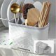 thumbnail image 4 of Multifunctional Kitchen Knife Holder with Double Layer Drainage for Utensils, 4 of 5