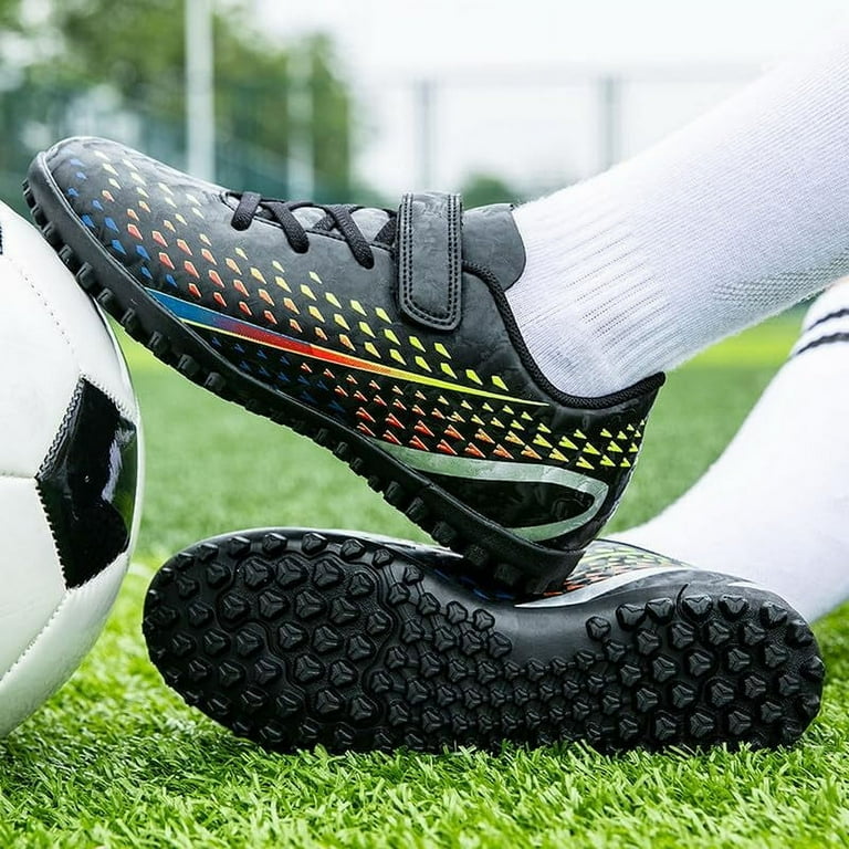 Kids Turf Soccer Shoes Boys Girls Soccer Cleats Youth Football Trainers Athletic Indoor Soccer Shoes for Boys