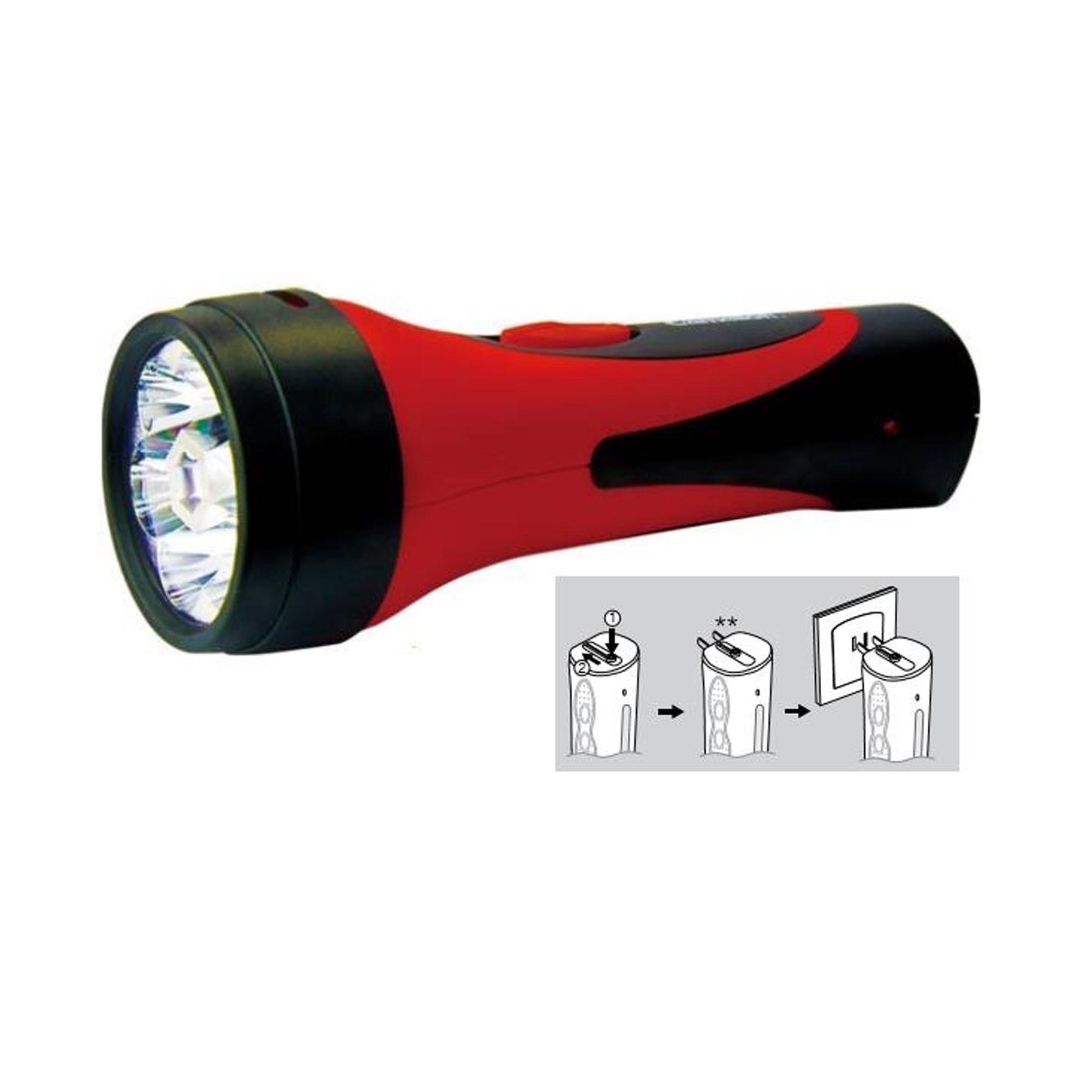6 LED Rechargeable Plug-In Emergency Ready Flashlight | Walmart Canada