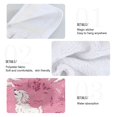 thumbnail image 4 of Haosy 2 Pack Kitchen Wash Cloths with Hanging Loops Absorbent Absorbent Quick Drying Hand Towels, White Dogs on Pink Grass, 4 of 7
