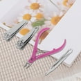 thumbnail image 6 of Unique Bargains 1 Set Portable Nail Clipper Kit for Women for Men Rose Red Silver Tone, 6 of 7