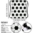 thumbnail image 4 of czcpp-Drawstring Backpack Bag Sport Gym Sackpack Volleyball Christmas Gifts for Kids, Soccer Ball,, 4 of 4