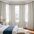 thumbnail image 3 of Birch Taupe Faux Linen Room Darkening Curtain (1 Panel), Birch, 50W X 108L, 3 of 10