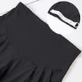 thumbnail image 5 of Fancifize Maternity Shorts for Women Wide Leg Adjustable Waist Short Pants Casual Loose Pregnancy Shorts Black 3XL, 5 of 6