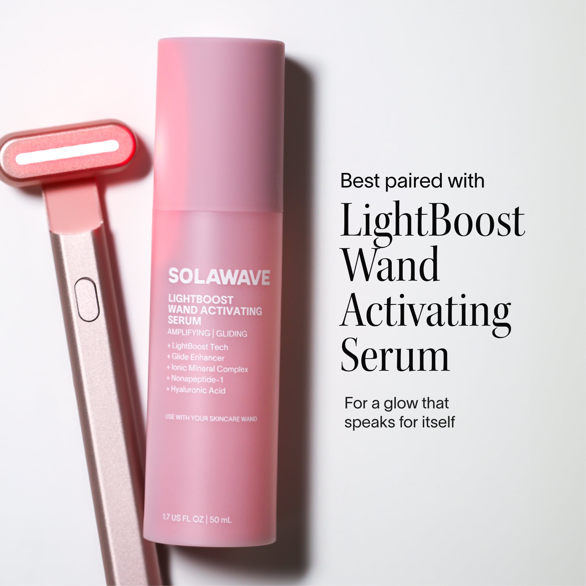 Solawave 4-in-1 Red Light Therapy Skincare Wand - Facial Massage