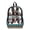 Aztec Tribal Geometric, variant on 17 Inch Clear Backpack, Heavy Duty Koala Star Blue Polka Dot Print Fabric & PVC Transparent Bag with Front Pockets & Side Mesh, Large Capacity See Through Bookbag for School Work Travel
