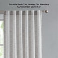 thumbnail image 4 of French Connection Misty Light Filtering Back Tab Window Curtain 2-Panel Sets, 4 of 7