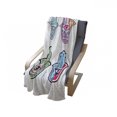 thumbnail image 4 of Hamsa Soft Flannel Fleece Throw Blanket, Colorful Hamsa Hands with Third Eye in Palms Folkloric Design Evil Eye, Cozy Plush for Indoor and Outdoor Use, 70" x 90", Multicolor, by Ambesonne, 4 of 6