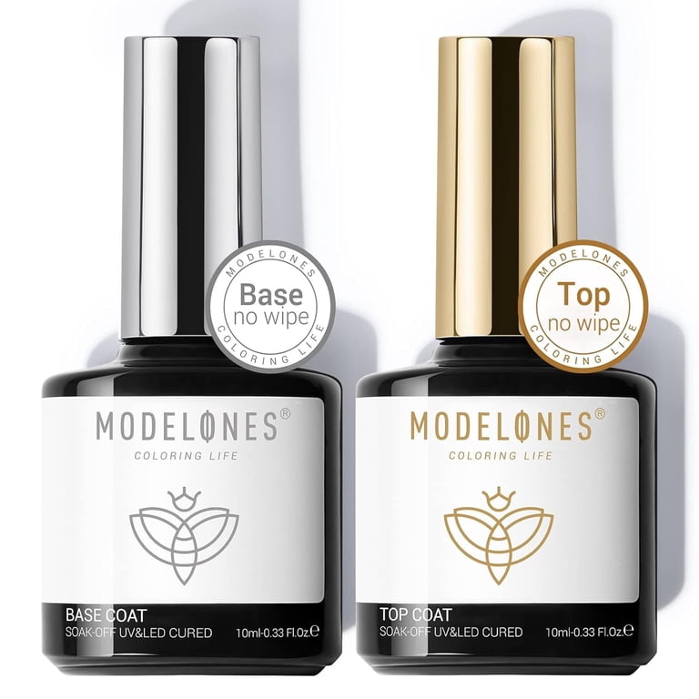 Gel Base and Top Coat Set, No-Wipe Formula photo 1