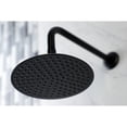 thumbnail image 4 of Kingston Brass K136A0CK Victorian 7-3/4 Inch Round Raindrop Brass Shower Head with 12-Inch Shower Arm in Matte Black, 4 of 7