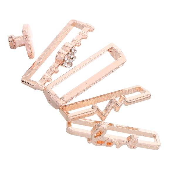 GOOHOCHY  5 Pcs Watch Charms for Smartwatch Bands Strap Clasp Rose Gold