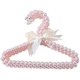 thumbnail image 1 of Percha de plástico para ropa de perros y gatos, con lazo de cuentas de perlas, organizador de almacenamiento para armario, perchas para ropa, perchas para ropa, 5 unidades (rosa), 1 of 6