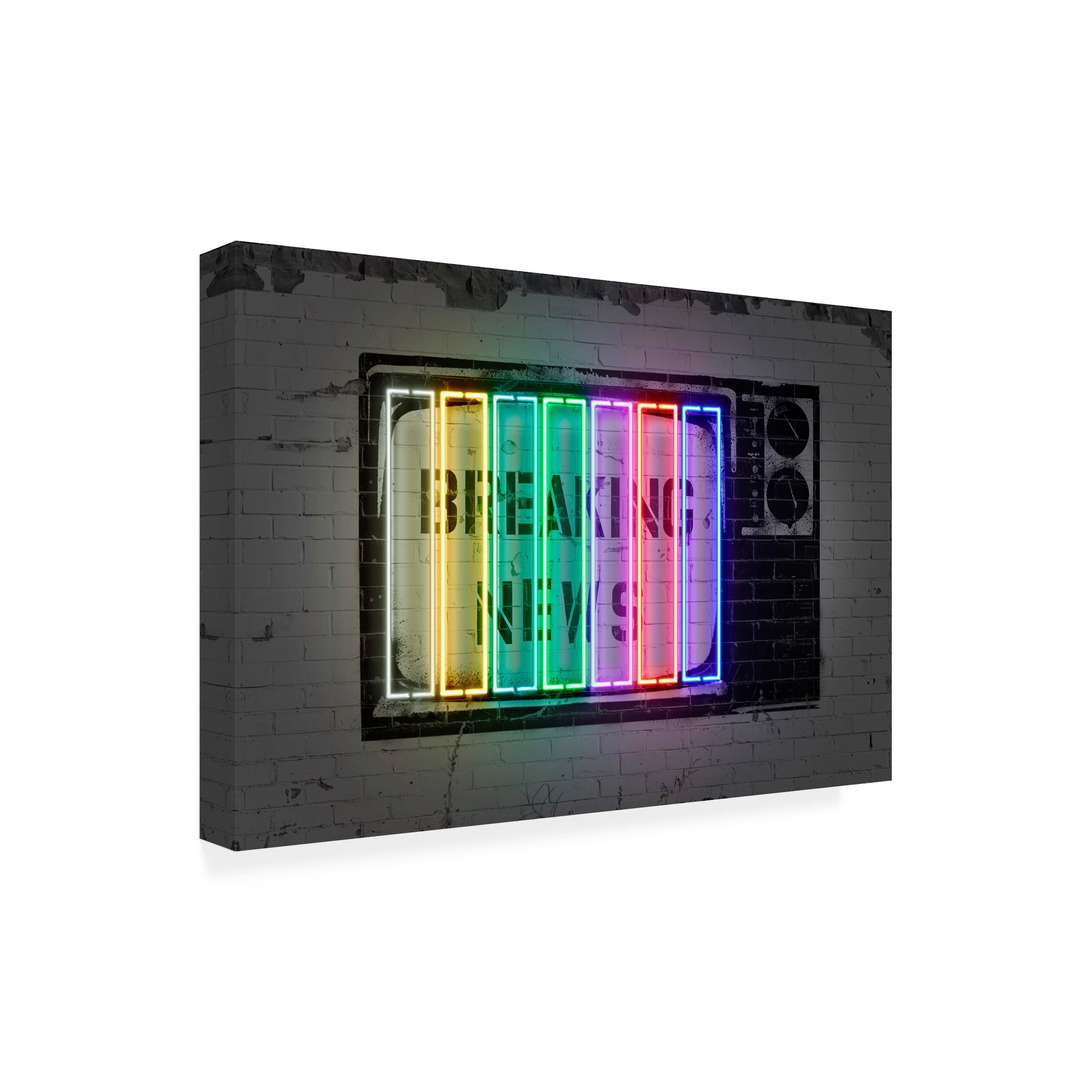 Trademark Fine Art Octavian Mielu Breaking news Canvas Wall Art - 30x47