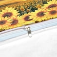 thumbnail image 3 of Move Over Sunflowers Duvet Cover Set Twin Flowers Bedding Sets Sunflower Fields Pattern Microfiber Duvet Cover No Filling, 3 of 6