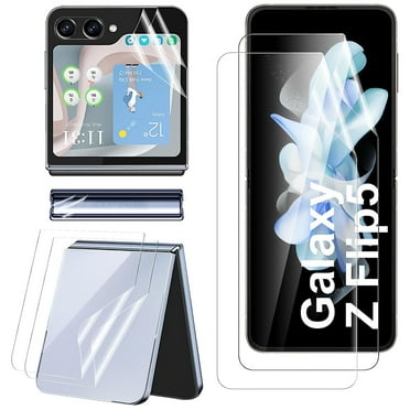 Dteck for Z Flip 5 Screen Protector, [8 in 1] Inside Film   Front Screen Protector  Hinge Protector Back Protector, Flexible HD Full Covered No Bubbles Hydrogel Protector for Samsung Galaxy Z Flip 5