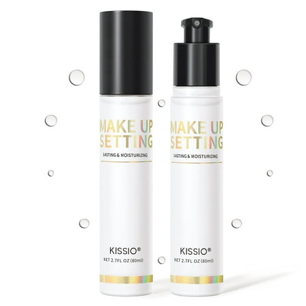 KISSIO Makeup Setting Spray,Long Lasting Setting Mist for 16HR Makeup Wear,Lightweight,Hydrating and Soothing,Fine Mist,Natural Finish for All Skin Type,2.7 FL OZ