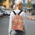 thumbnail image 7 of FORMRS Mini Backpack Purse for Women Travel Daypack Casual Shoulder Bag, Abstract Pink Flowers, 7 of 7