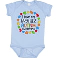 thumbnail image 3 of Inktastic I Love My Brother Autism Awareness Boys or Girls Baby Bodysuit, 3 of 5