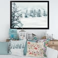 thumbnail image 3 of Designart 'Snowy Pine Trees On Mountain' Traditional Framed Art Print, 3 of 4