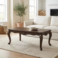 thumbnail image 3 of Cherry Wood Coffee Table with Storage Shelf and Sturdy Construction 1-Piece, 3 of 6