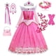 thumbnail image 2 of Disfraz de Bella Durmiente de Disney para niña, vestido de Aurora, manga larga, hombros descubiertos, chico, Halloween, Navidad, fiesta elegante, ropa de princesa, 4-5 años, Tag-120 Gao Jinjia LED, 2 of 2