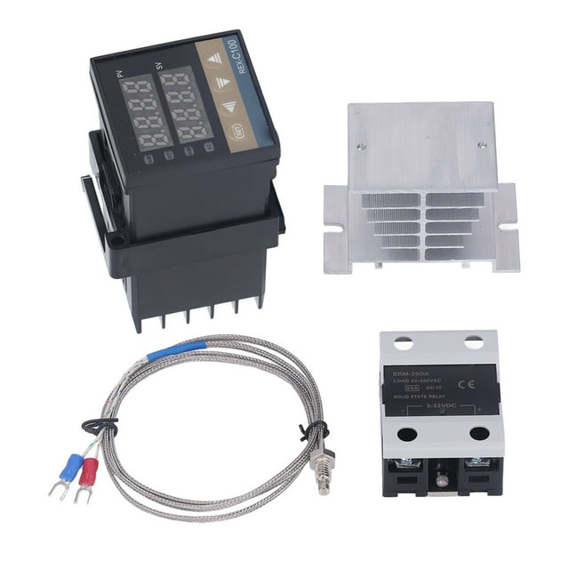 Termostato PID NikouMX controlador de temperatura digital disipador de calor blanco