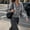 Gray, variant on Womens Cardigan Women's Argyle Cardigan V-Neck Button Down Long Sleeve Crop Knit Sweater