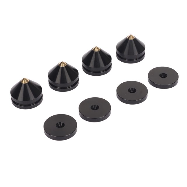 Almohadillas Para Pies De Aislamiento De Altavoz, Aleación De Aluminio, Alta Amortiguación, Absorción De Impacto, Juego De 4 Uds., Alfombrillas Con Pinchos Para Amplificador,