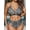 Gray, variant on 2026 Sexy Leopard Print 2 Piece Plus Size Bikini Set Women Halter Curvy Swimsuit High Waist Beach Big Bathing Suit