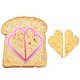thumbnail image 1 of Almuerzo Diy Sandwiches Cortador Molde Alimento Corte Die Pan Galletas Molde (Amor, 1 of 8