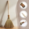thumbnail image 3 of NexTone Wedding Broom for Jumping Ceremony, Handmade Natural Whisk Broom with Wooden Handle, Vietnamese Straw Soft Bristle Indoor Sweeper, Removable Design for Living Room, Bedroom Cleaning, 3 of 7
