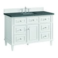 thumbnail image 6 of James Martin Vanities 48" Single Vanity, Bright White w/ 3 CM Parisien Bleu Quartz Top, 6 of 14