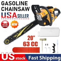 YNCE 20 Inch Gas Chainsaw, 63cc 3.75 HP Gas Power Chain Saw with Automatic Oiler, 2-Cycle Engine, Petrol Handheld Gasoline Chainsaws for Wood Cutting