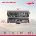 thumbnail image 4 of SKB STANDARD BREAKDOWN SHOTGUN CASE W/ALUM VALANCE CONTOURED POLY, 4 of 6