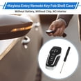 thumbnail image 2 of Unique Bargains Key Shell Case for Ford F-150 2015-2017 for Ford F-250 Super Duty 2015-2017 Keyless Entry Remote Key Fob Replacement Case 5 Button M3N-A2C31243300, 2 of 7