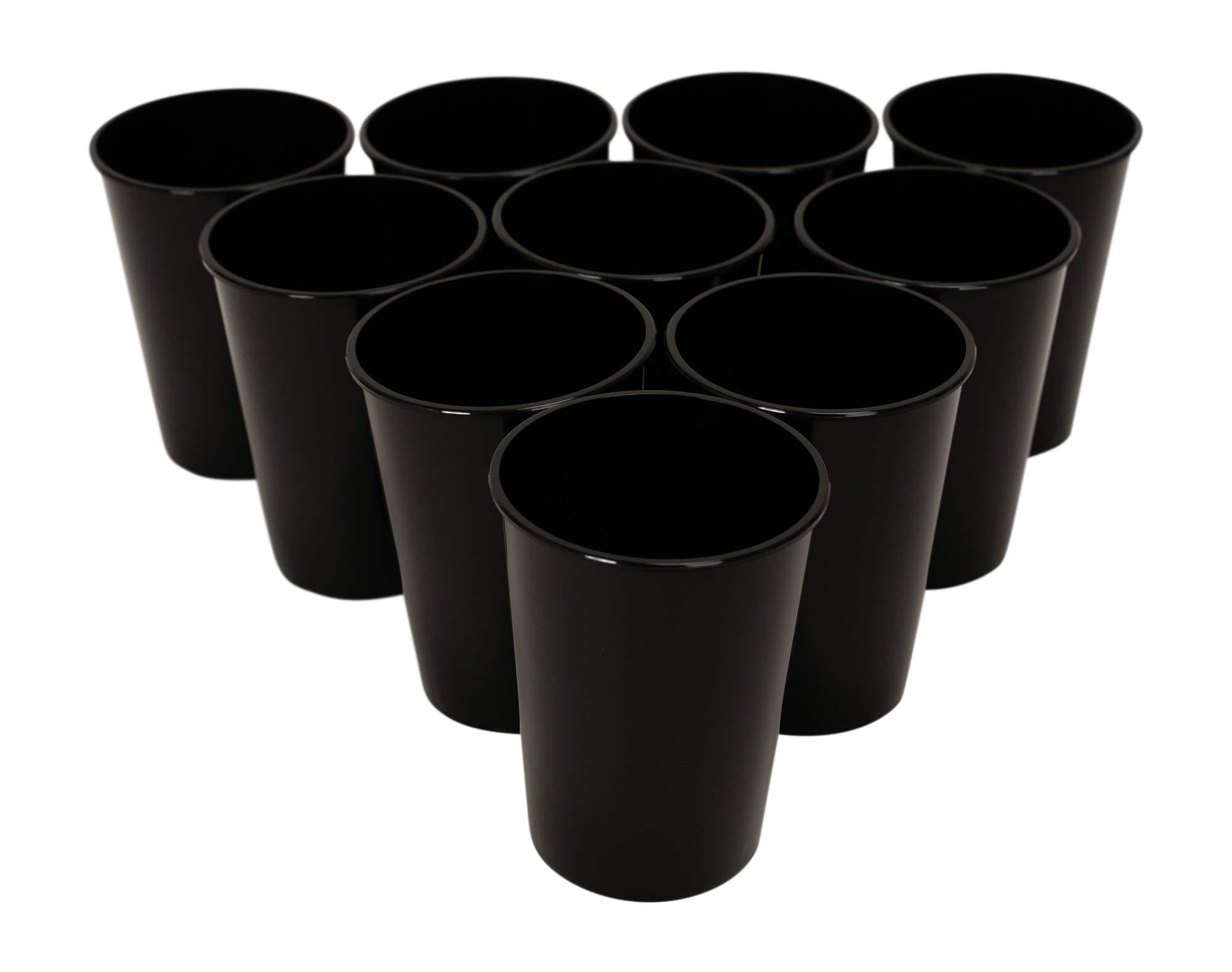 CSBD Stadium 12 oz. Plastic Cups, 10 Pack, Blank Reusable Drink
