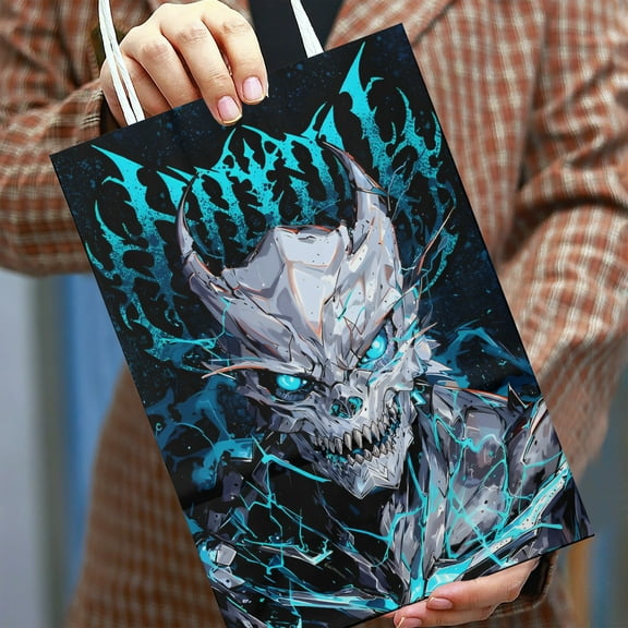 20pcs Kaiju No. 8 Party Bags, Anime Cartoon Gift Bags, Cartoon paper Candy Bags for Themed Birthday Party Decoration Supplies